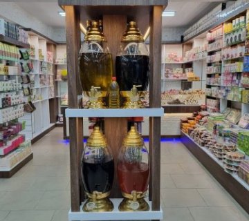 Musluklu Oval Cam Fanus