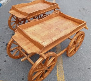 Ahşap Dekoratif Araba Standı