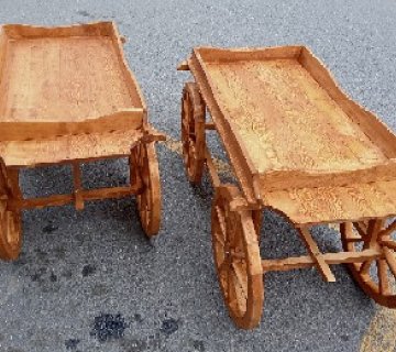 Ahşap Dekoratif Araba Standı