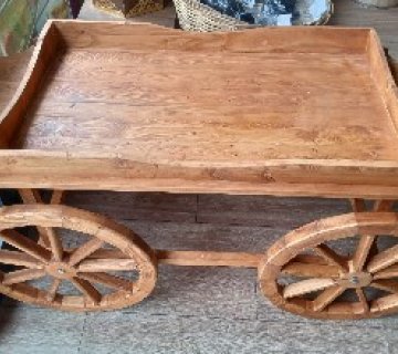 Ahşap Dekoratif Araba Standı