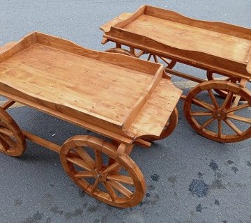 Ahşap Dekoratif Araba Standı